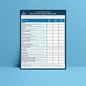 Healthcare Plan Comparison Worksheet cover